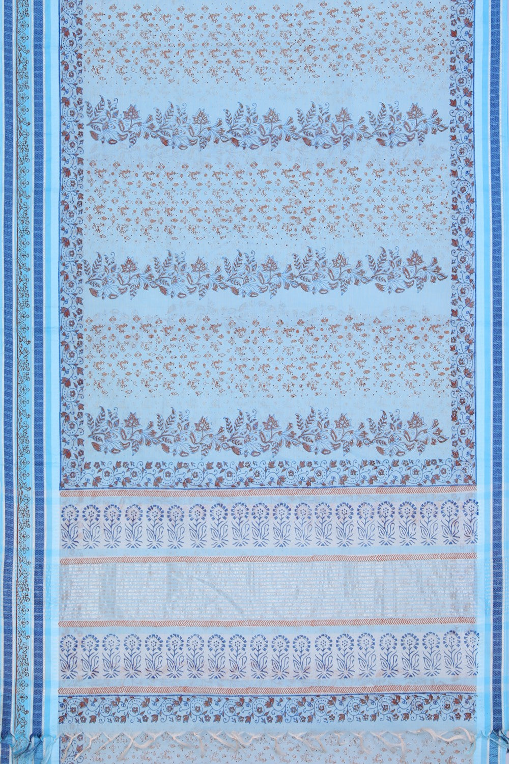 Collection of Hand block printed cotton saree in a gallery layout