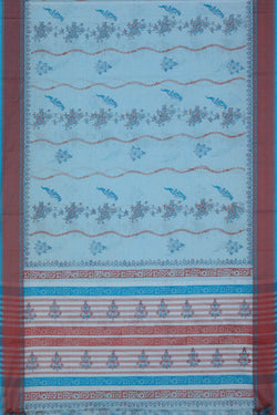 Image of Hand Block Printed Cotton Saree