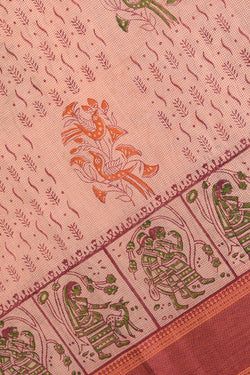 Collection of Hand block printed cotton saree in a gallery layout