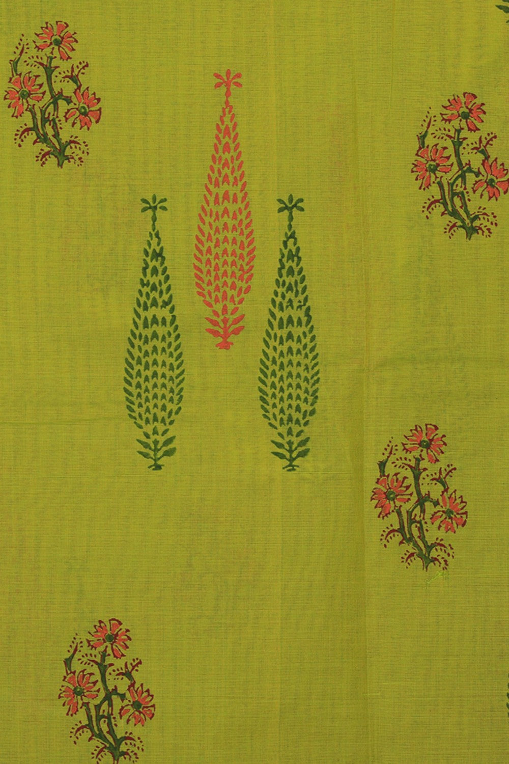 Collection of Hand Block Printed Cotton Saree in a gallery layout