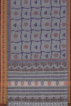 Collection of Hand block printed cotton saree in a gallery layout