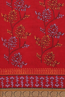 Image of Hand Block Printed Cotton Saree