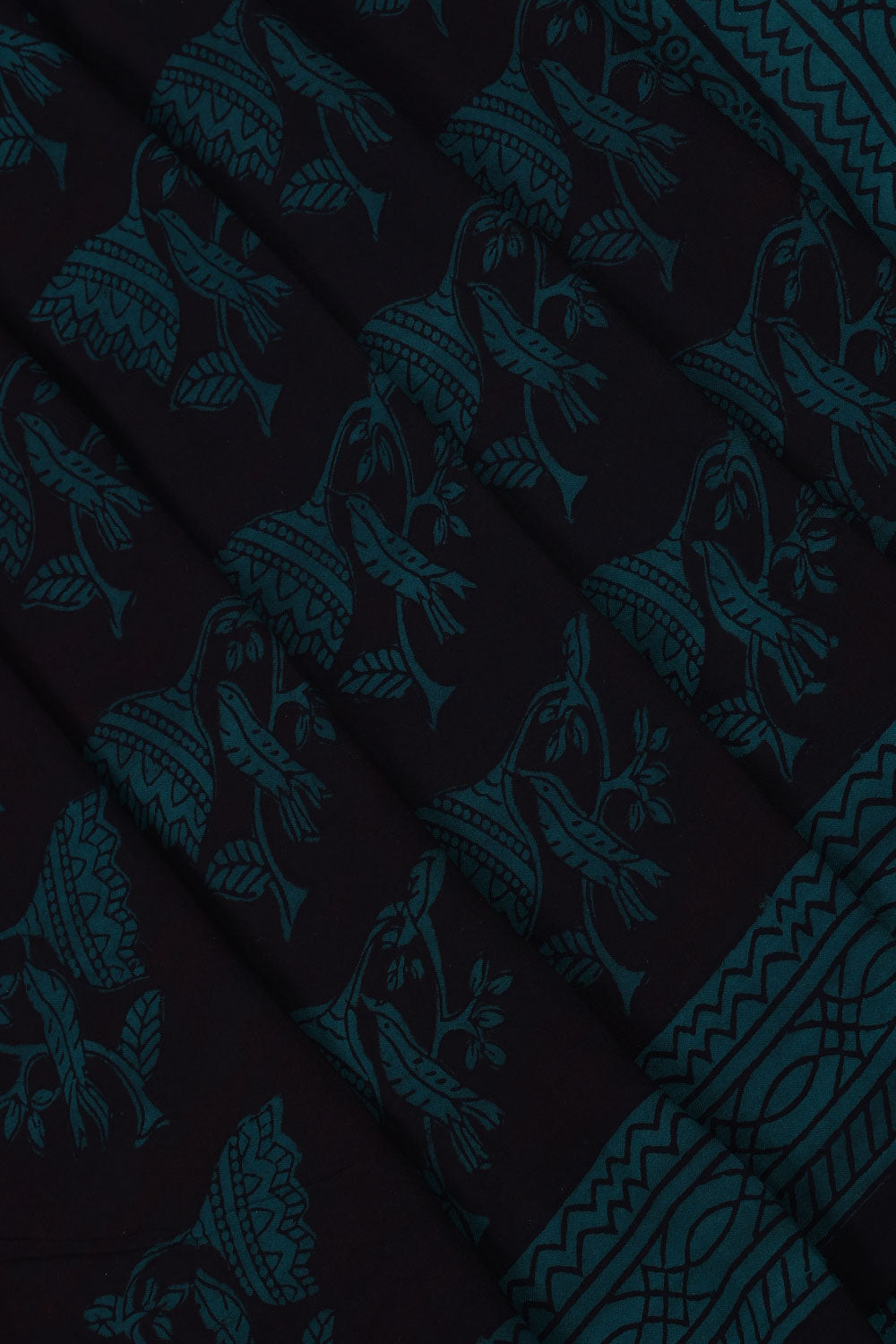 Collection of Bagh Hand Block Printed Cotton Saree in a gallery layout