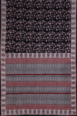 Collection of Bagh Hand Block Printed Cotton Saree in a gallery layout