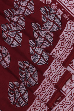 Collection of Bagh Hand Block Printed Cotton Saree in a gallery layout