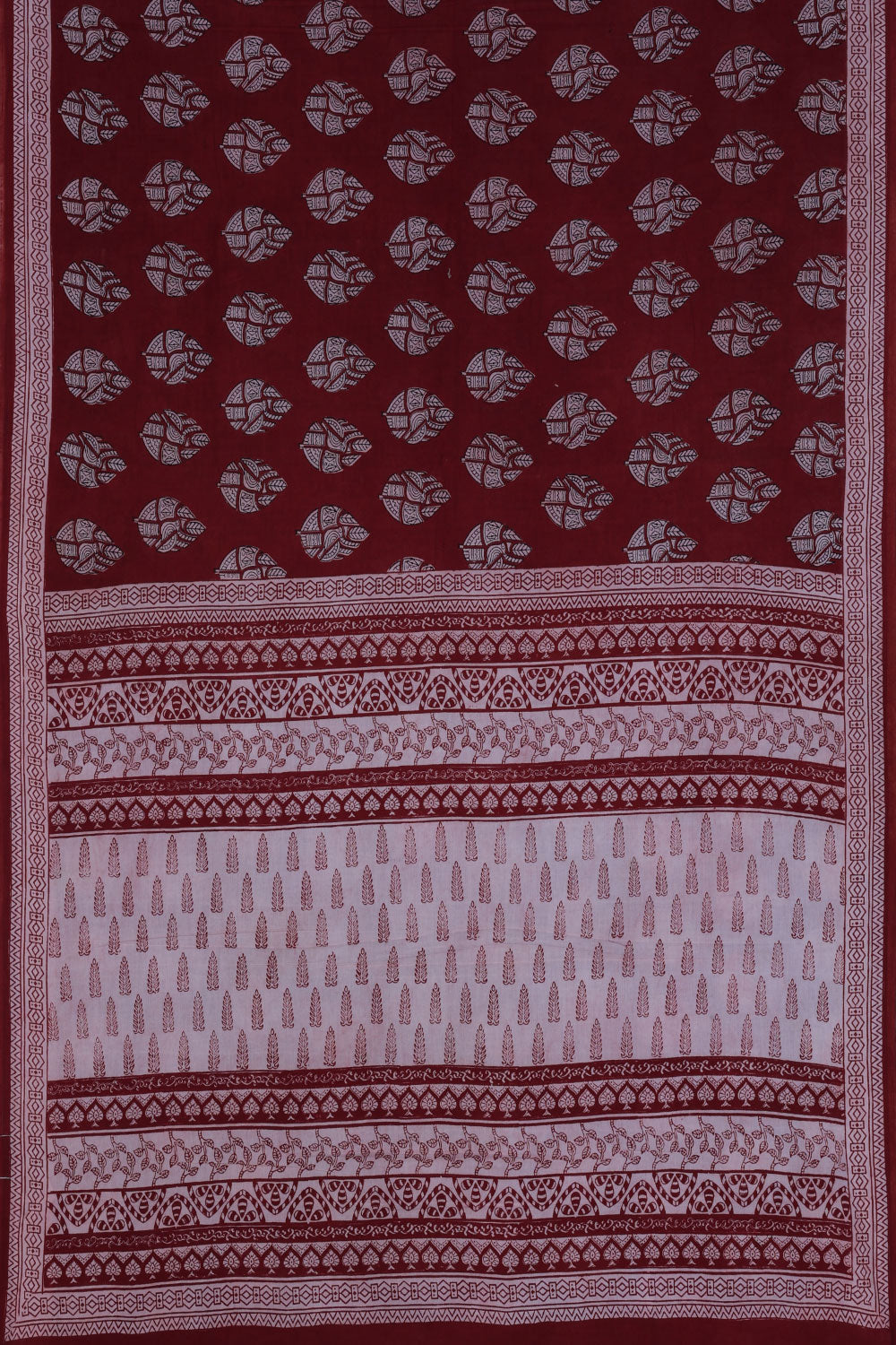 Collection of Bagh Hand Block Printed Cotton Saree in a gallery layout