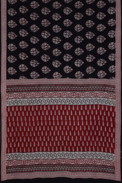 Collection of Bagh Hand Block Printed Cotton Saree in a gallery layout