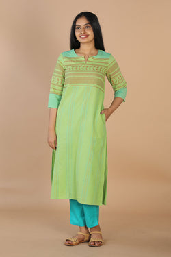 Collection of Woven ethnic kurta in a gallery layout