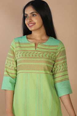 Collection of Woven ethnic kurta in a gallery layout