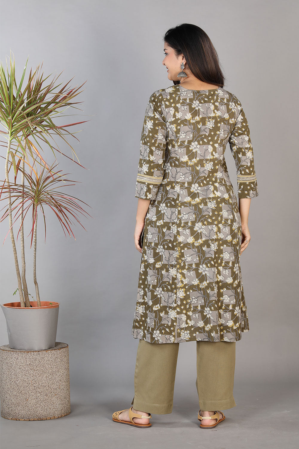 Collection of Bagru handblock printed kurti in a gallery layout