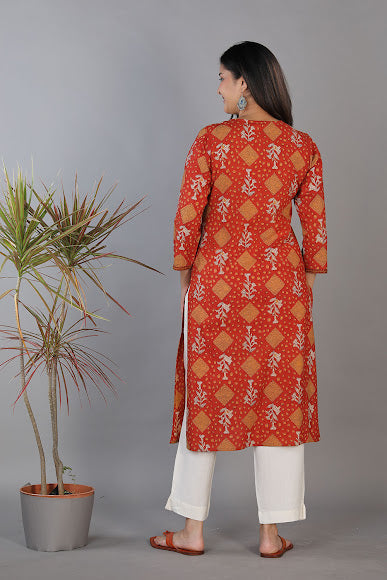 Bagru handblock kurti