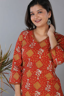 Image of Bagru handblock kurti