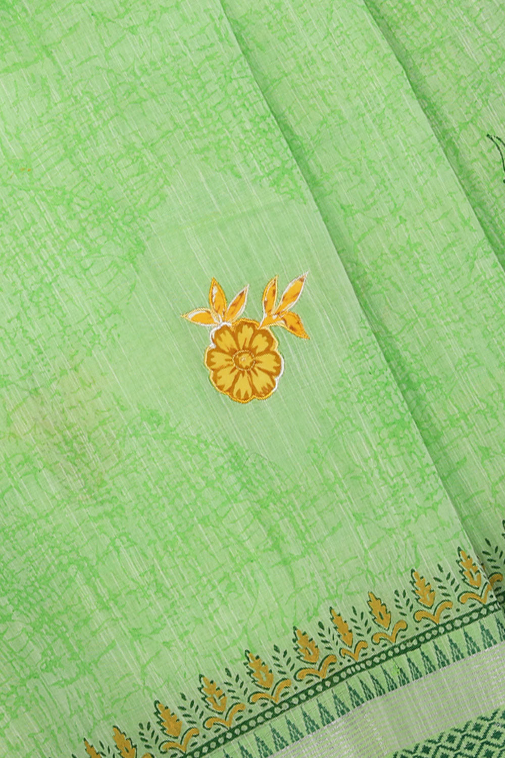 Hand Block Printed South Cotton Saree