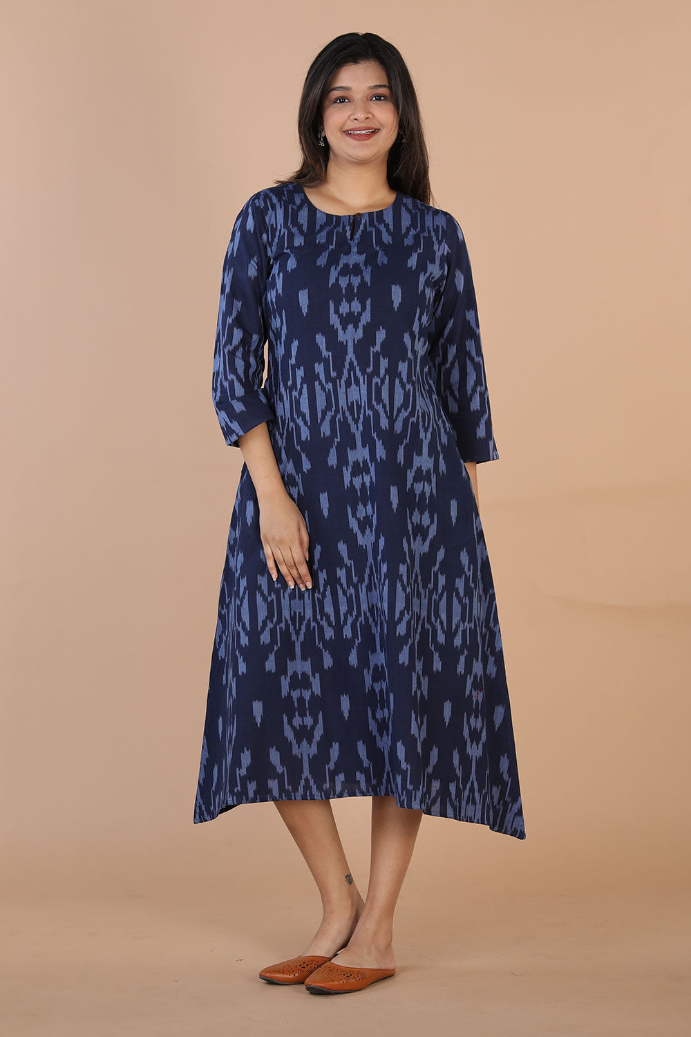 Collection of Ikat A-line dress in a gallery layout