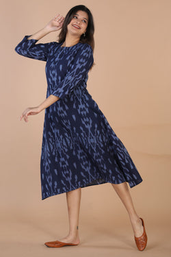 Collection of Ikat A-line dress in a gallery layout