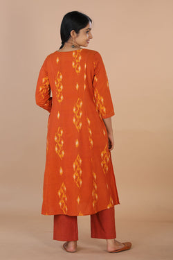 Collection of Handwoven Ikat kurta in a gallery layout