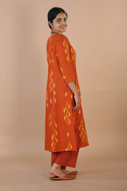 Collection of Handwoven Ikat kurta in a gallery layout