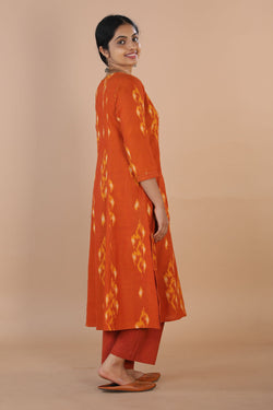 Collection of Handwoven Ikat kurta in a gallery layout