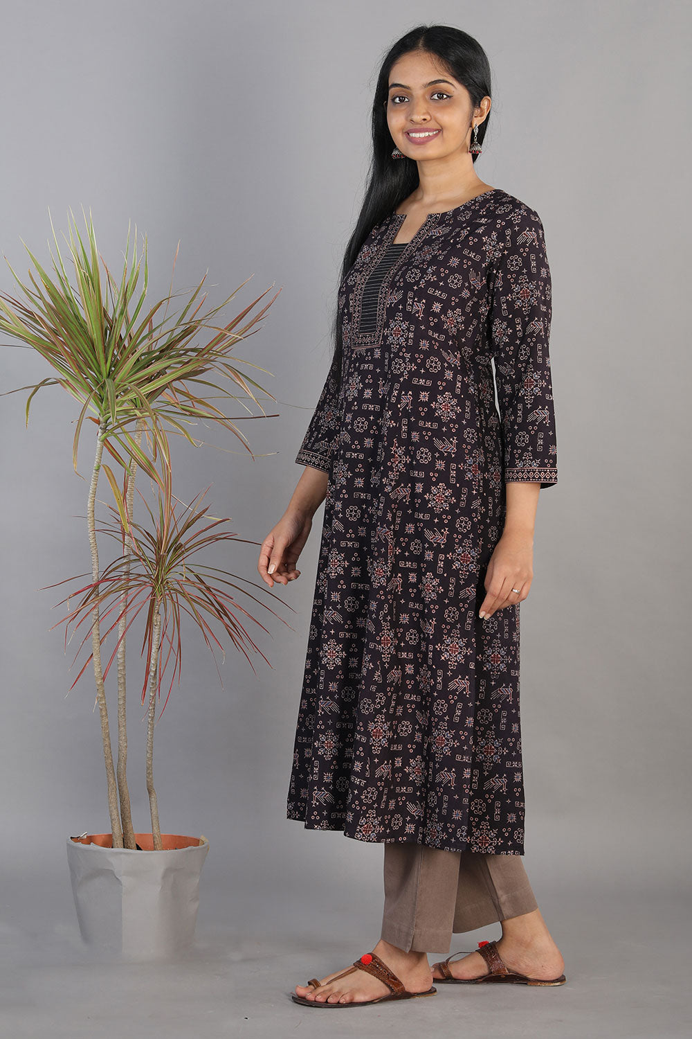 Ajrakh handblockprinted kurta