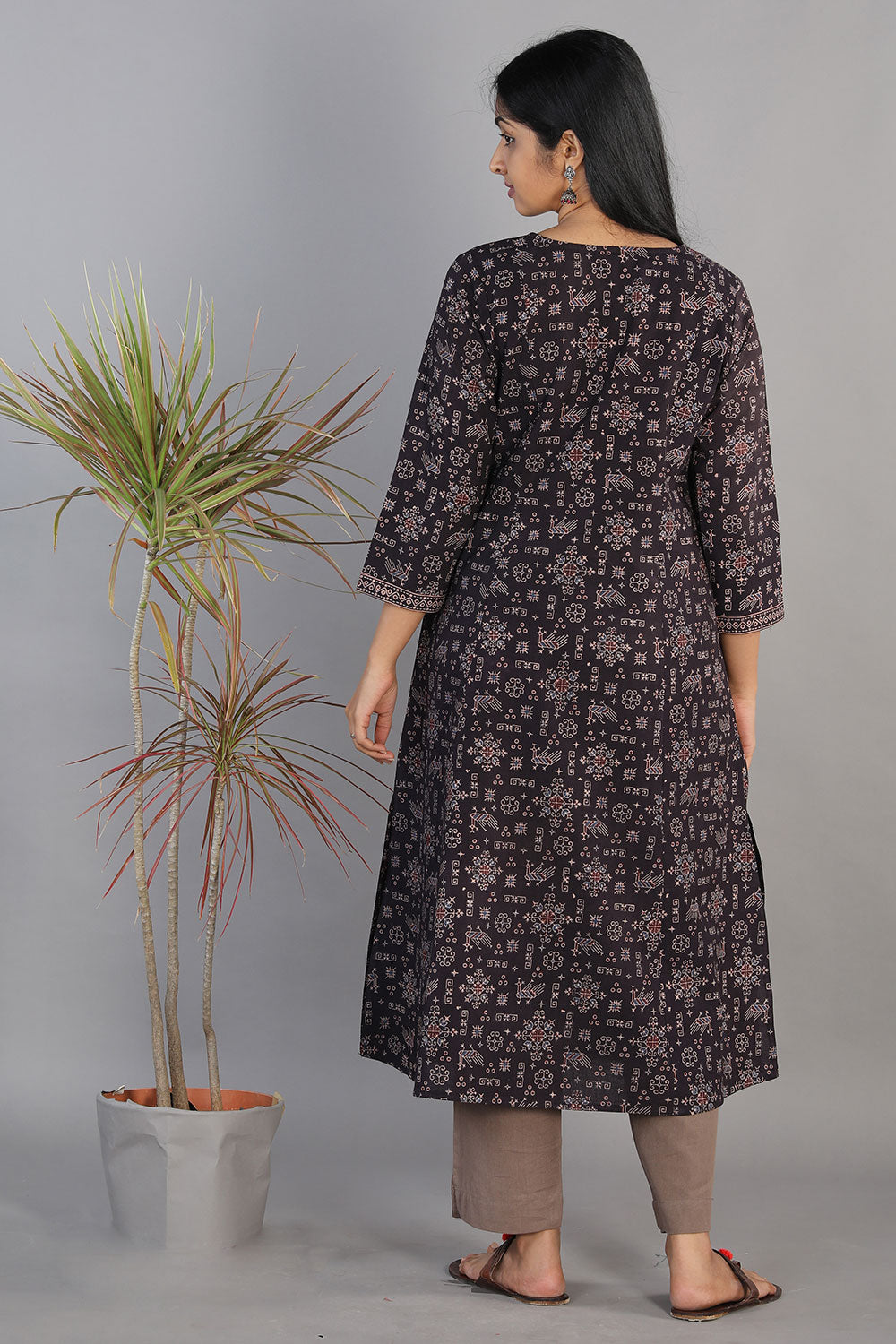 Ajrakh handblockprinted kurta