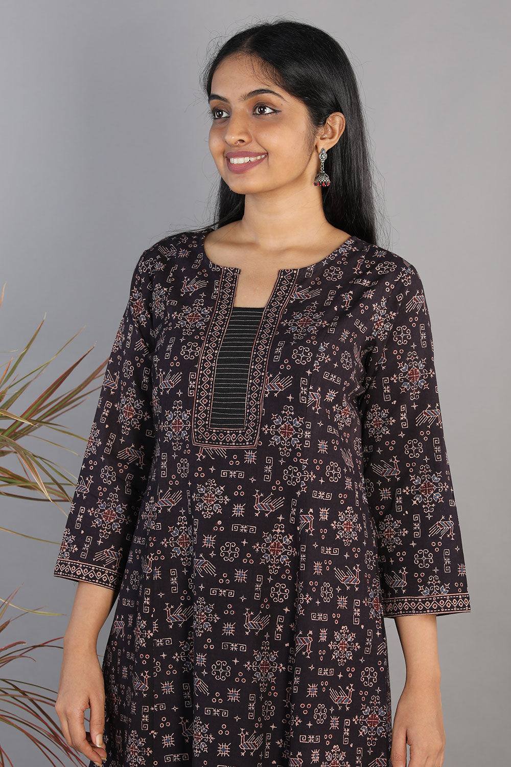 Ajrakh handblockprinted kurta