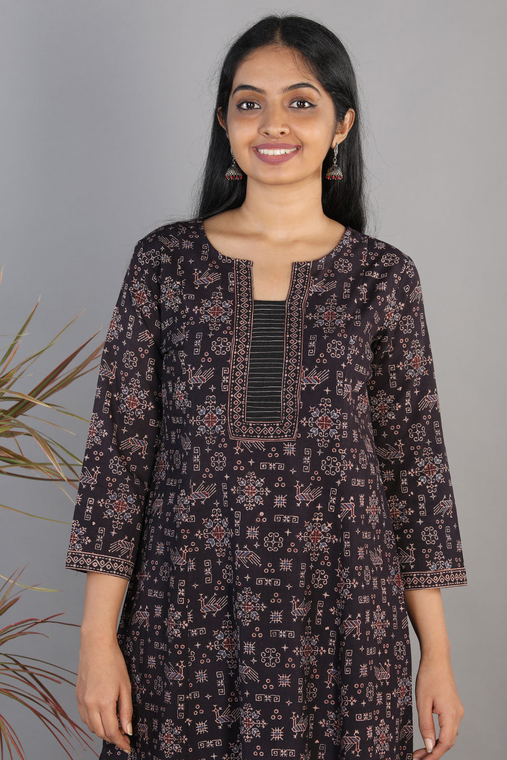 Ajrakh handblockprinted kurta