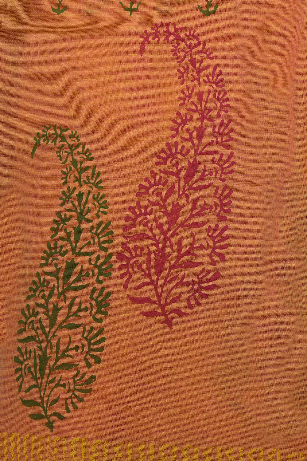 Collection of Hand block printed cotton saree in a gallery layout