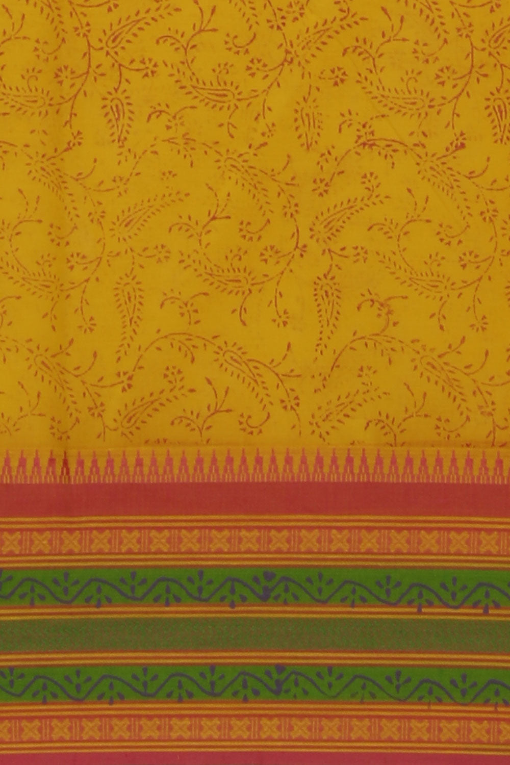 Collection of Hand block printed cotton saree in a gallery layout