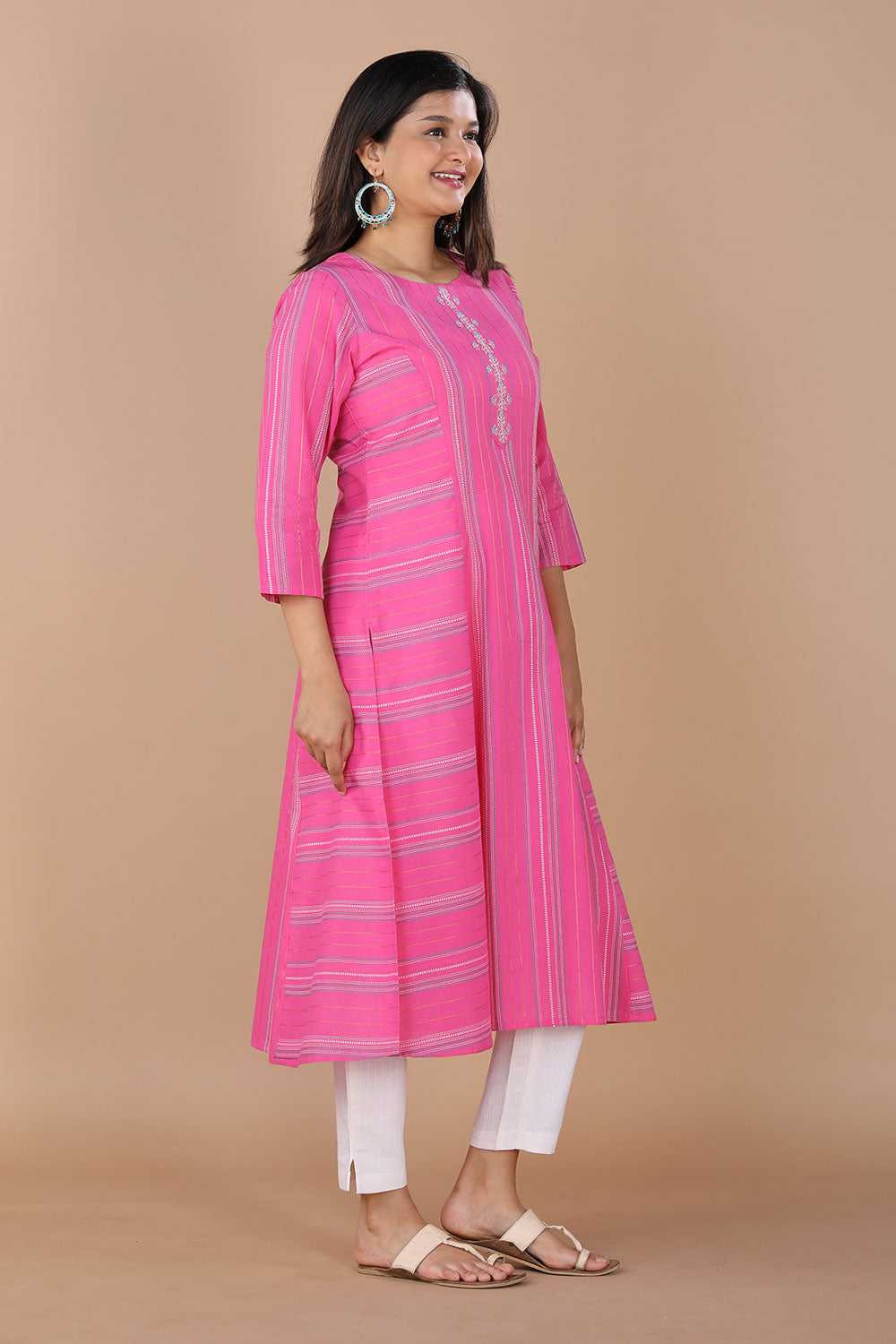 Woven Stripes kurti