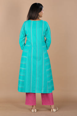 Collection of Woven Stripes kurti in a gallery layout