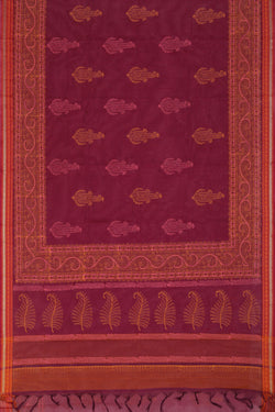 Collection of Hand block printed cotton saree in a gallery layout