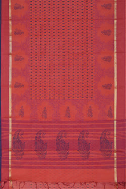 Collection of Hand block printed south cotton saree in a gallery layout