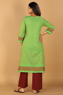 Collection of Striped south cotton kurta in a gallery layout