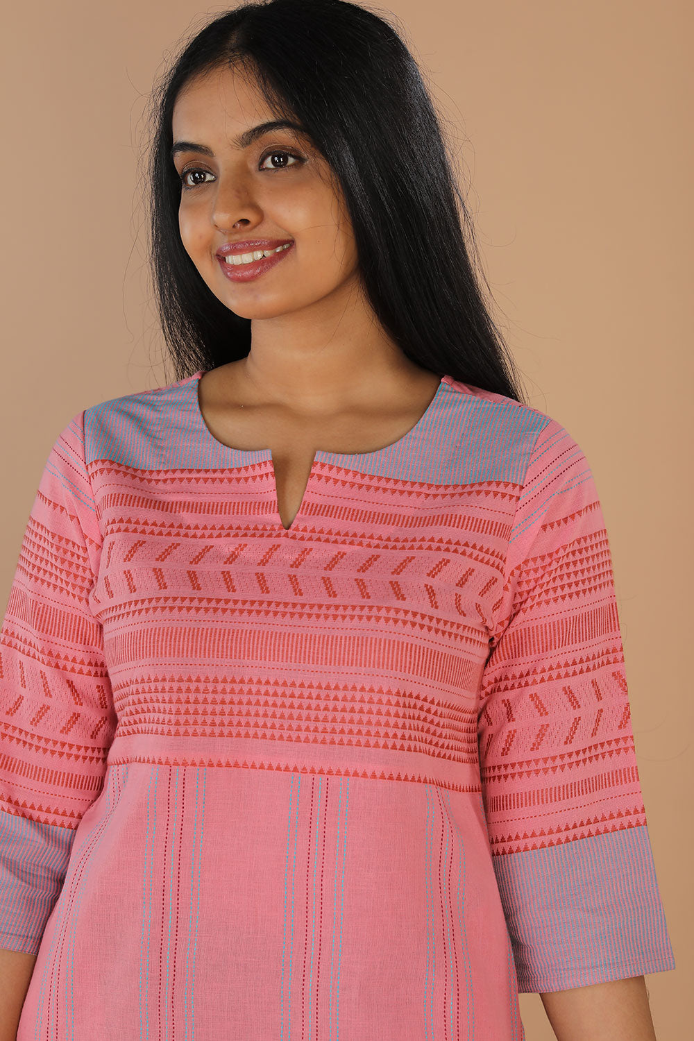 Woven ethnic kurta