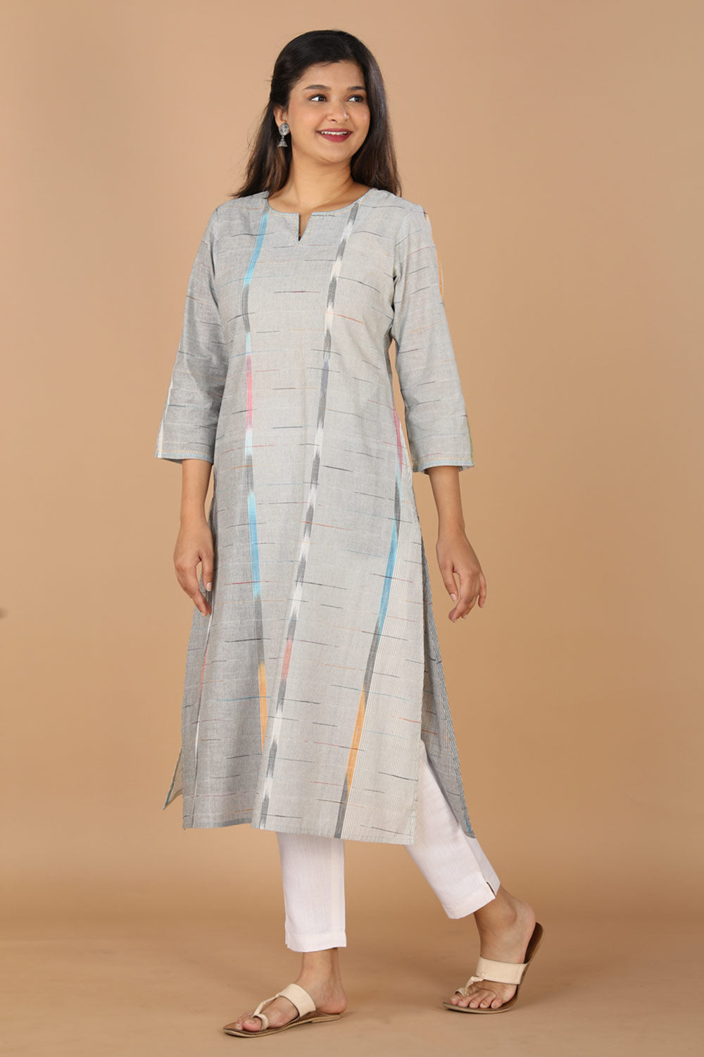 Cotton woven A line kurti