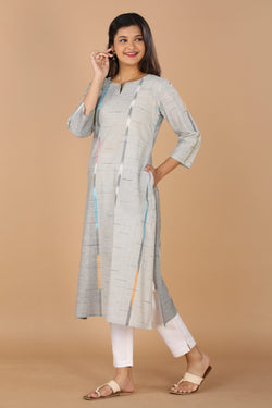 Image of Cotton woven A line kurti