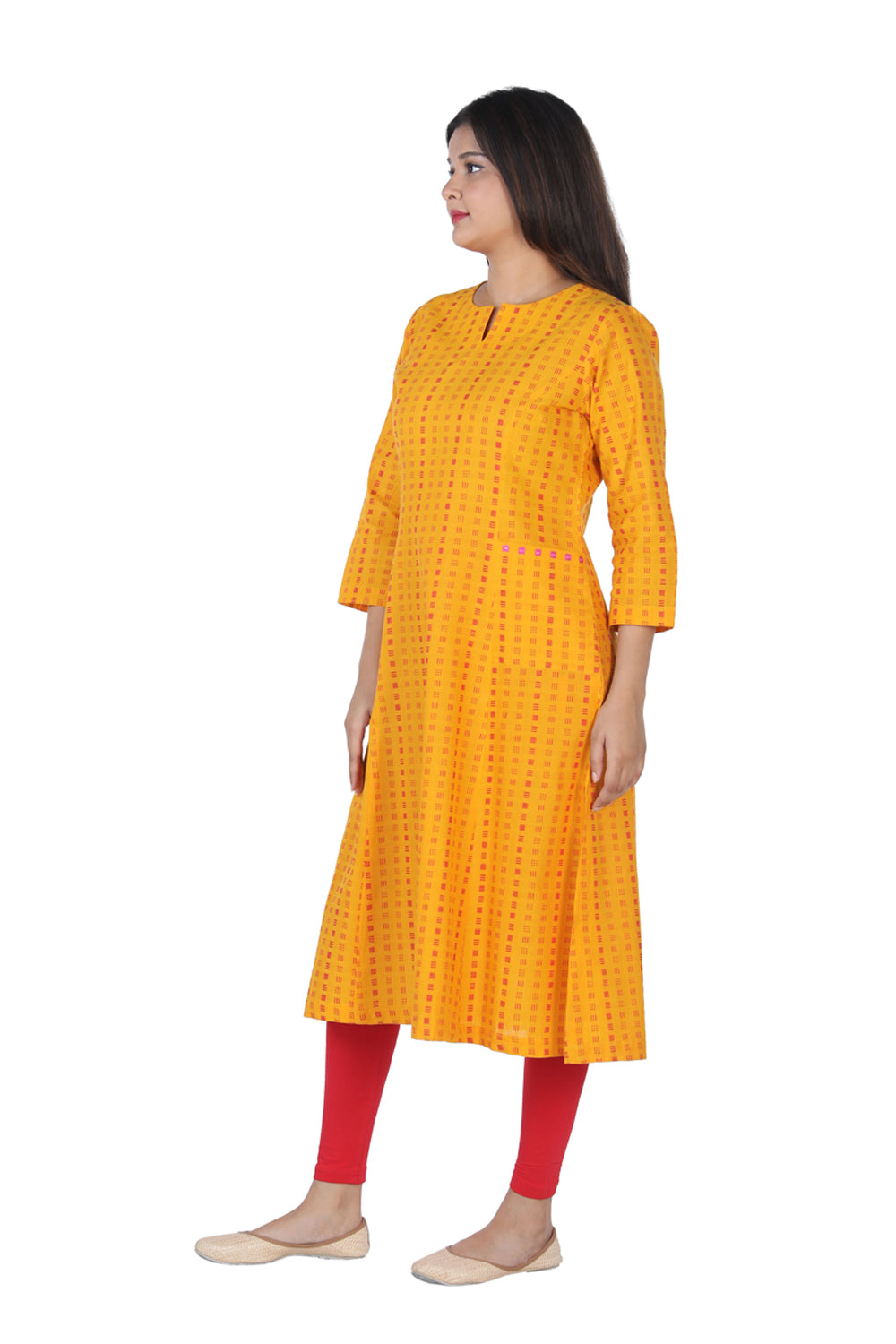 Woven cotton kurti