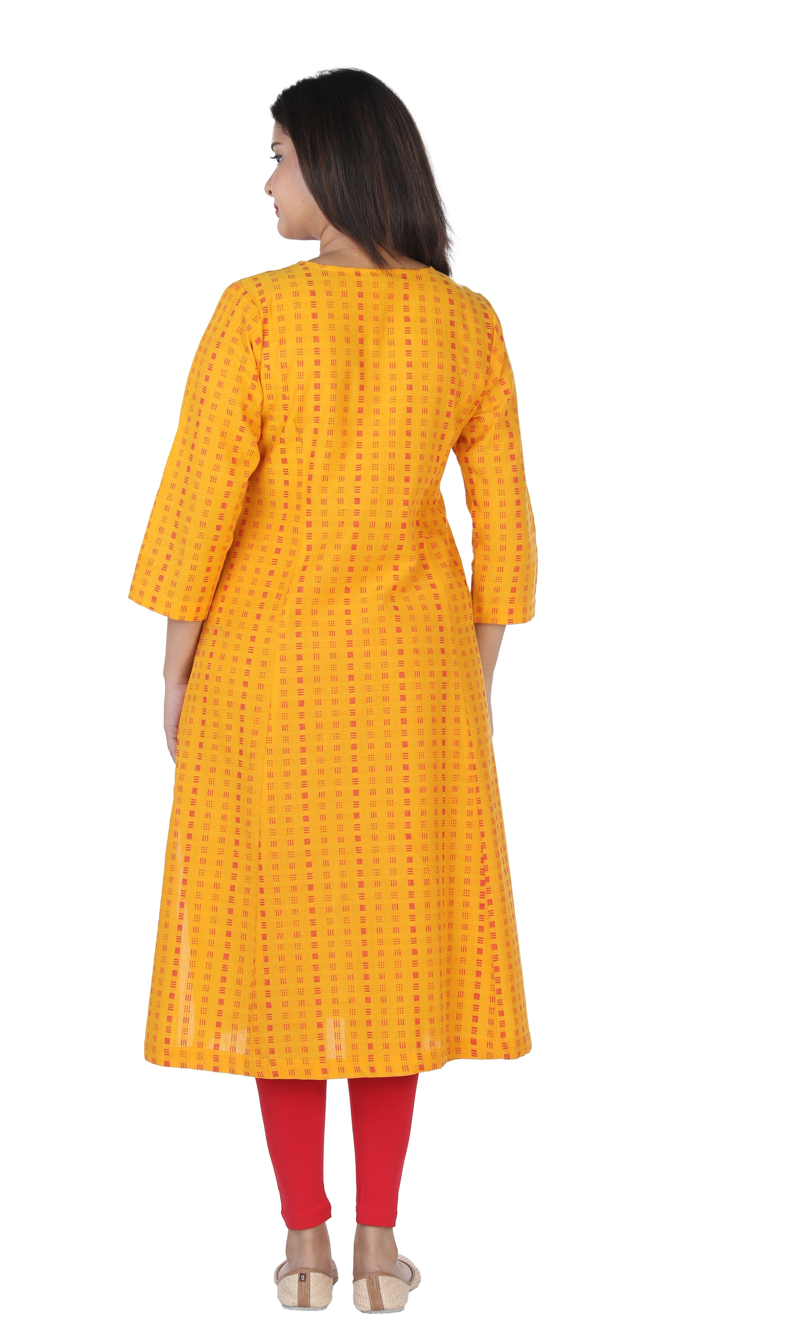 Woven cotton kurti